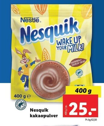 Lidl Nesquik Kakaopulver tilbud