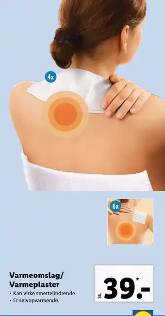 Lidl Varmeomslag/Varmeplaster tilbud