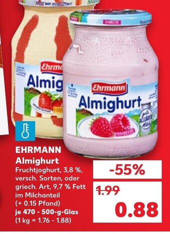 Kaufland Ehrmann Almighurt tilbud