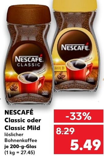 Kaufland Nescafé Classic oder Classic Mild tilbud