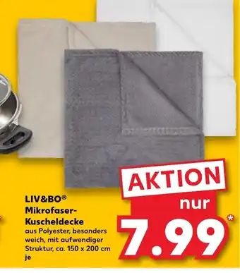 Kaufland DE Liv&Bo Mikrofaser-Kuscheldecke tilbud