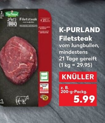Kaufland K-Purland Filetsteak tilbud