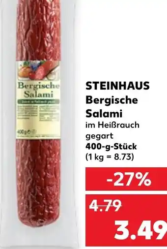 Kaufland DE Steinhaus Bergische Salami tilbud