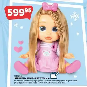 Interaktiv babydukke wow mia