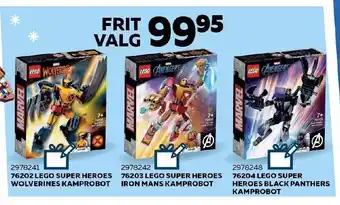 Legekæden Lego heroes pakker tilbud