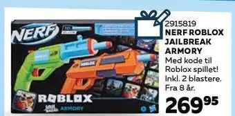 Legekæden Nerf roblox jailbreak armory tilbud