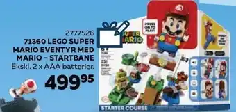 Legekæden Lego super mario eventyr m. mario - startbane tilbud