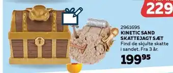 Kinetic sand skattejagt sæt