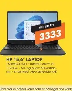 Expert Hp 15,6 laptop tilbud