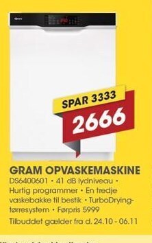 Punkt1 Gram opvaskemaskine tilbud