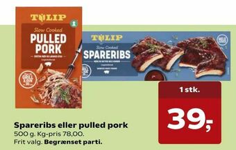 Kvickly Spareribs eller pulled pork tilbud