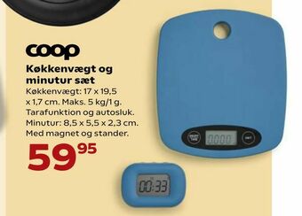 Kvickly Køkkenvægt og minutur sæt tilbud