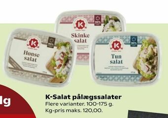 Kvickly K-Salat pålægssalater tilbud