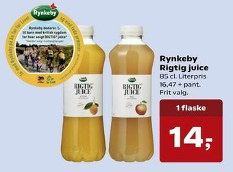 Kvickly Rynkeby Rigtig juice tilbud