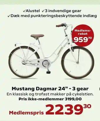 Kvickly Mustang Dagmar 24" - 3 gear tilbud