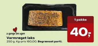 Kvickly Varmrøget laks tilbud