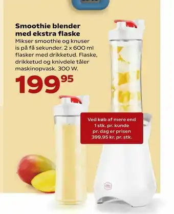 Kvickly Smoothie blender med ekstra flaske tilbud