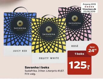 Kvickly Savanha i boks tilbud
