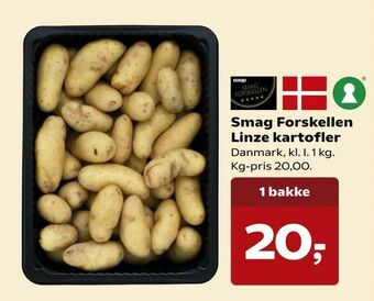 Kvickly Smag Forskellen Linze kartofler tilbud