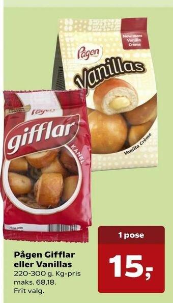 Pågen Gifflar eller Vanillas