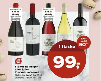 Kvickly Signos de Origen eller Spier The Yellow Wood tilbud