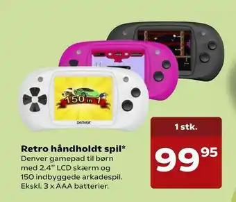 Kvickly Retro håndholdt spil tilbud