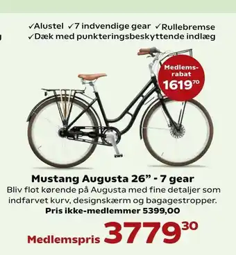 Kvickly Mustang Augusta 26" - 7 gear tilbud