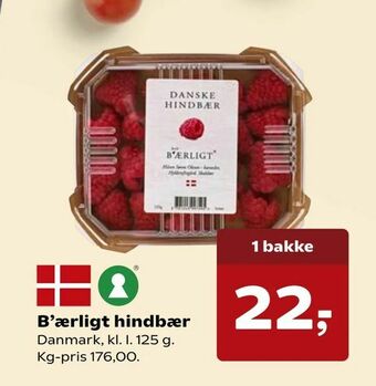 Kvickly B'ærligt hindbær tilbud