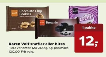 Karen Volf snøfler eller bites