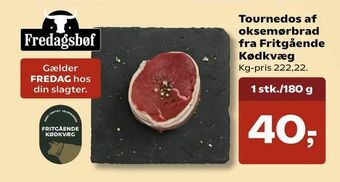 Kvickly Tournedos af oksemørbrad fra Fritgående Kødkvæg tilbud