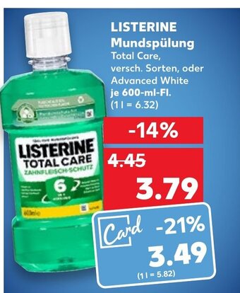 Kaufland Listerine Mundspülung tilbud