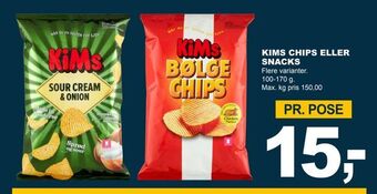 Let-Køb Kims chips eller snacks tilbud