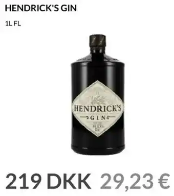 Nielsen's Discount Hendrick's Gin 1L Fl tilbud