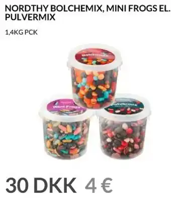 Nielsen's Discount Nordthy Bolchemix, Mini Frogs El. Pulvermix 1,4kg tilbud