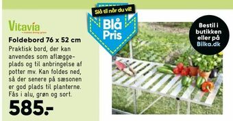 Bilka Foldebord 76 x 52 cm tilbud