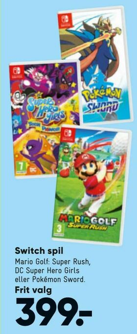 Bilka Switch spil tilbud