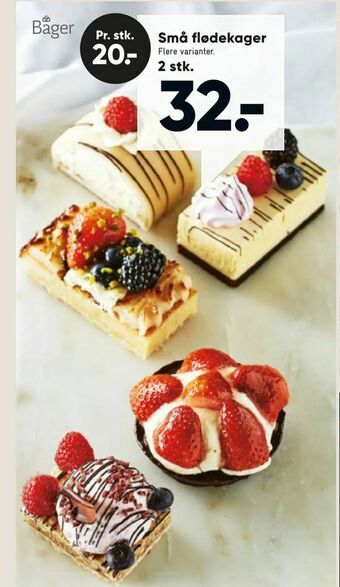 Bilka Små flødekager tilbud