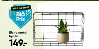Bilka Elche metal hylde tilbud