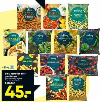 Bilka Bær, kartofler eller grøntsager tilbud