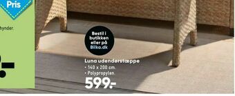 Bilka Luna udendørstæppe tilbud