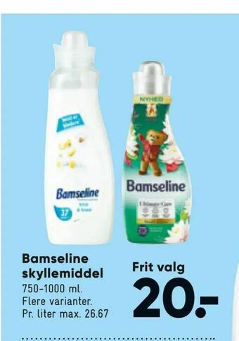 Bilka Bamseline skyllemiddel tilbud