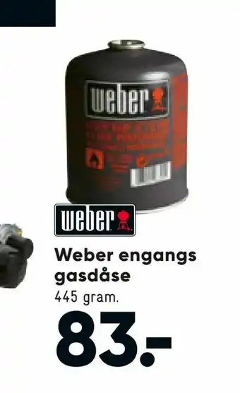 Weber engangs gasdåse