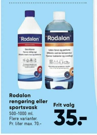 Bilka Rodalon rengøring eller sportsvask tilbud