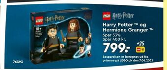 Bilka Harry Potter og Hermione Granger tilbud