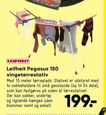 Bilka Leifheit Pegasus 150 vingetørrestativ tilbud