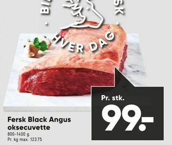 Bilka Fersk Black Angus oksecuvette tilbud