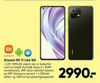 Bilka Xiaomi MI 11 Lite 5G tilbud