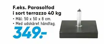 Parasolfod i sort terrazzo 40 kg