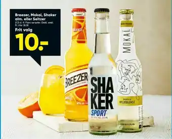 Bilka Breezer, Mokai, Shaker alm. eller Seltzer tilbud