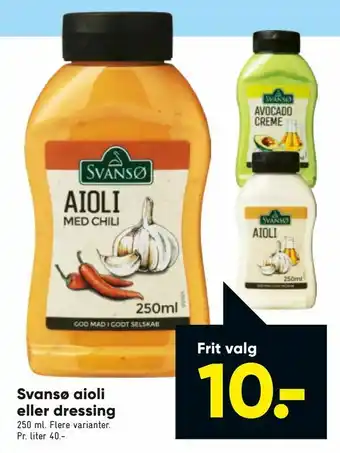 Bilka Svansø aioli eller dressing tilbud